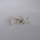 crystal sparkle stud sterling silver earrings