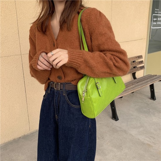 retro green handbag