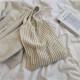 knitted and fitted tote bag